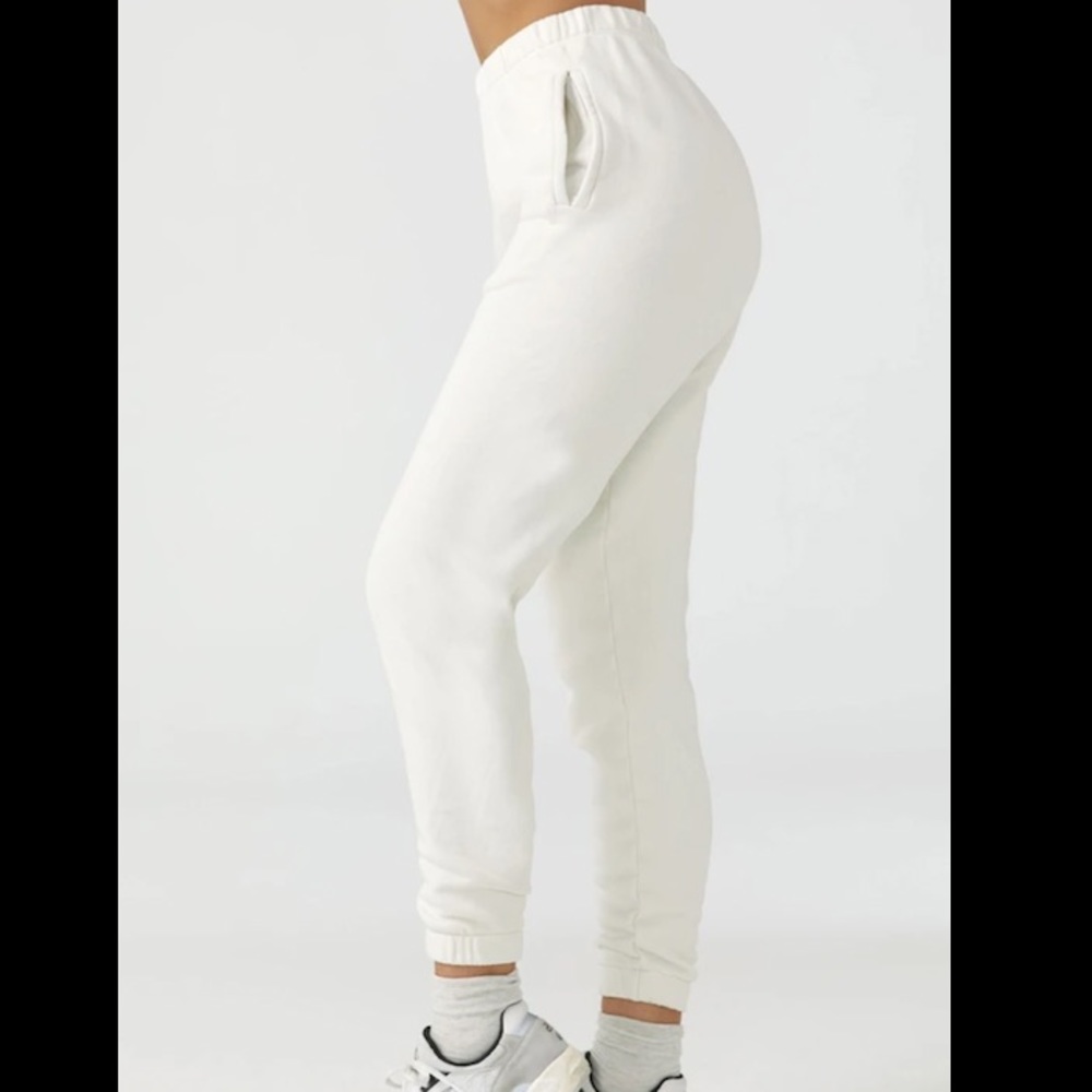 Joah Brown Empire Jogger. Off White French Terry.